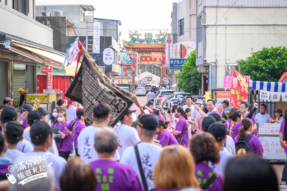 苗栗【白沙屯拱天宮玩樂攻略】TOP10白沙屯拱天宮廟口美食推薦.苗栗海線祈福保平安.跟著媽祖吃美食!
