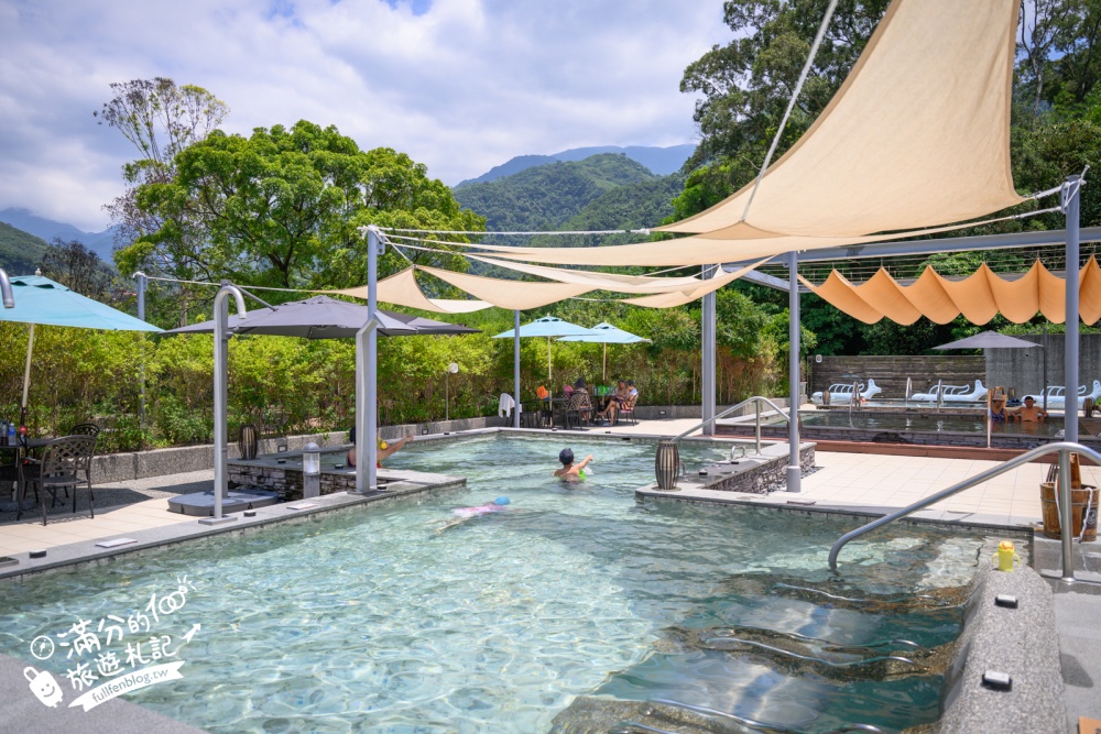 桃園【羅浮溫泉湯池露天溫泉SPA】復興鄉親子泡湯玩水首選,冷熱雙泉美人湯SPA水療放鬆又消暑!