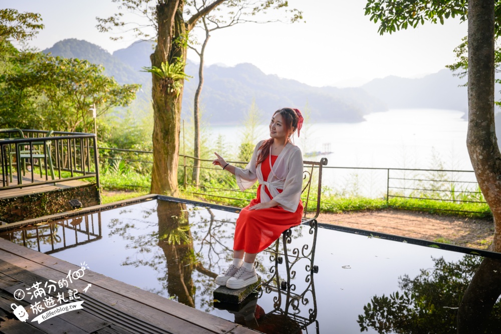 桃園【水漾石門景觀餐廳】大溪水庫湖景第一排景觀咖啡.免收服務費.坐在玻璃屋用餐仙氣十足!
