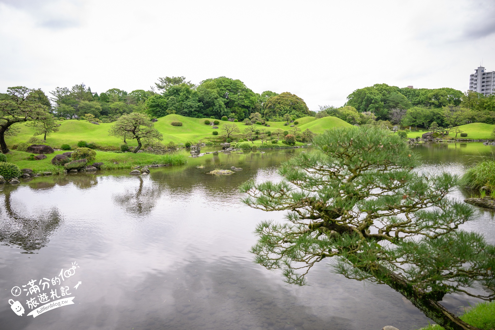 熊本【水前寺成趣園】最新玩樂＆交通攻略.熊本迷你版富士山.參拜出水神社，還能體驗和服逛商店街!