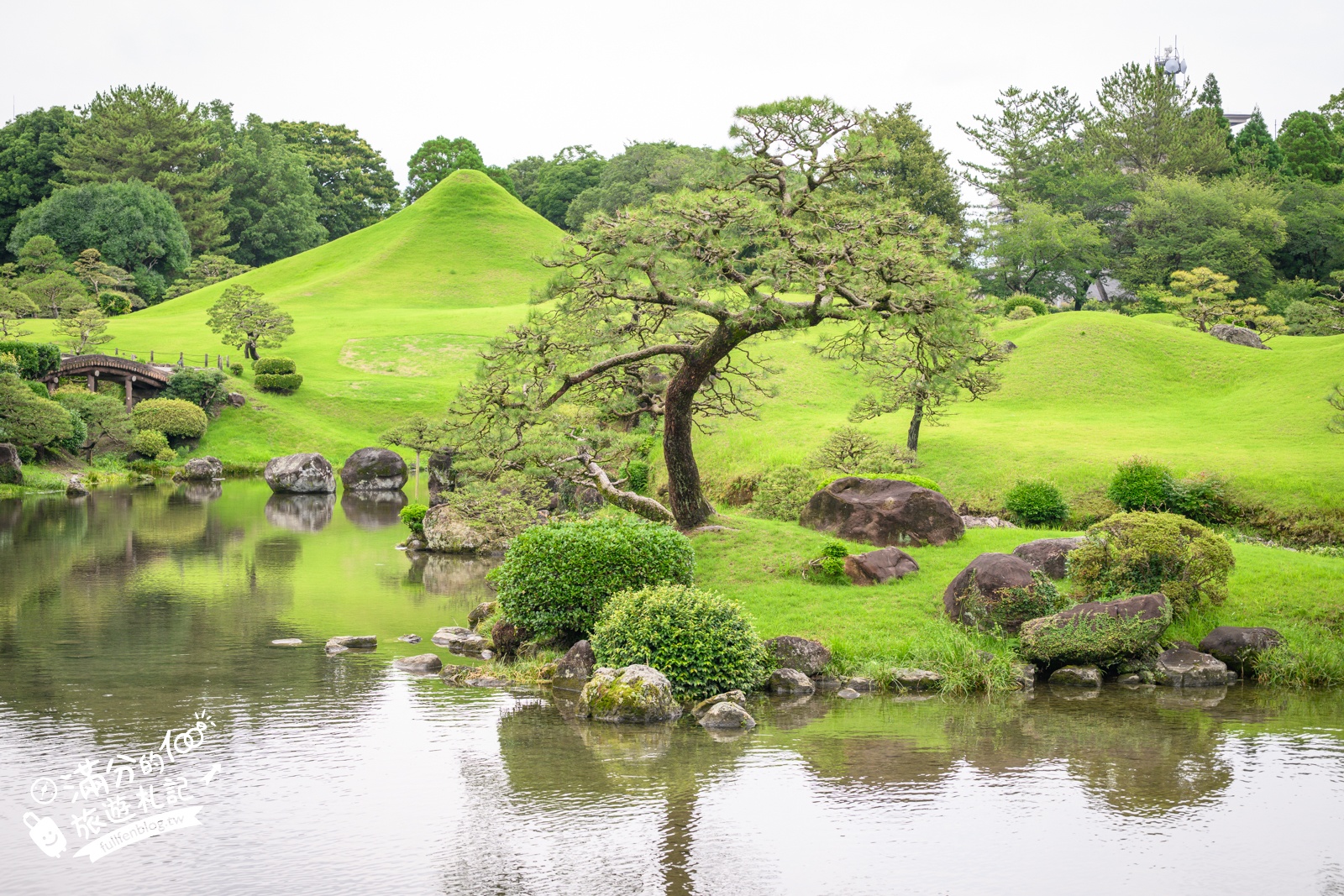 熊本【水前寺成趣園】最新玩樂＆交通攻略.熊本迷你版富士山.參拜出水神社，還能體驗和服逛商店街!