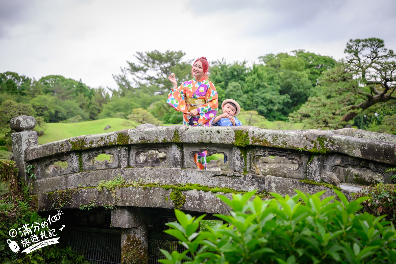 熊本【水前寺成趣園】最新玩樂＆交通攻略.熊本迷你版富士山.參拜出水神社，還能體驗和服逛商店街!