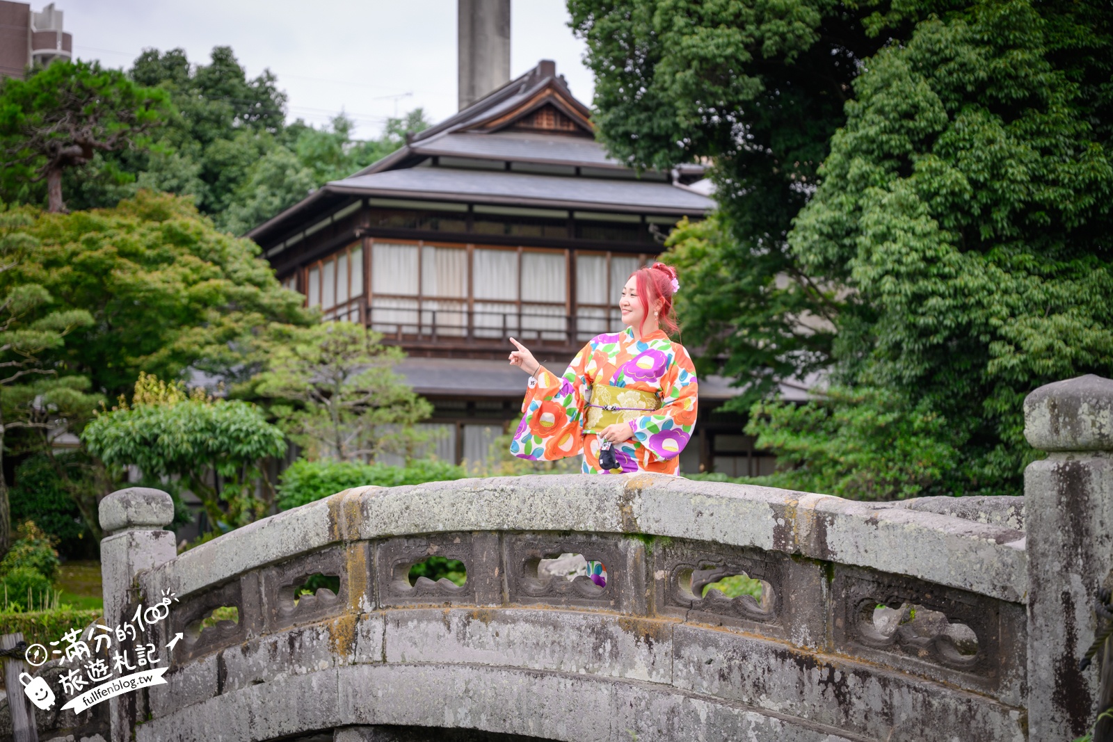 熊本【水前寺成趣園】最新玩樂＆交通攻略.熊本迷你版富士山.參拜出水神社，還能體驗和服逛商店街!