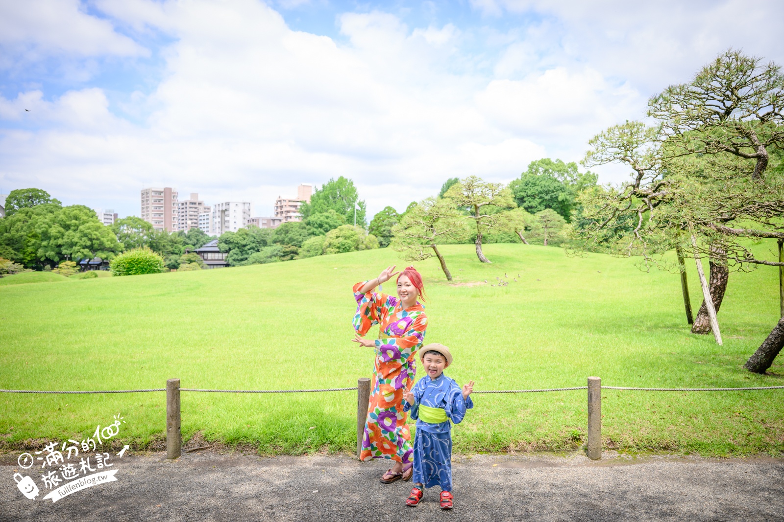 熊本【水前寺成趣園】最新玩樂＆交通攻略.熊本迷你版富士山.參拜出水神社，還能體驗和服逛商店街!
