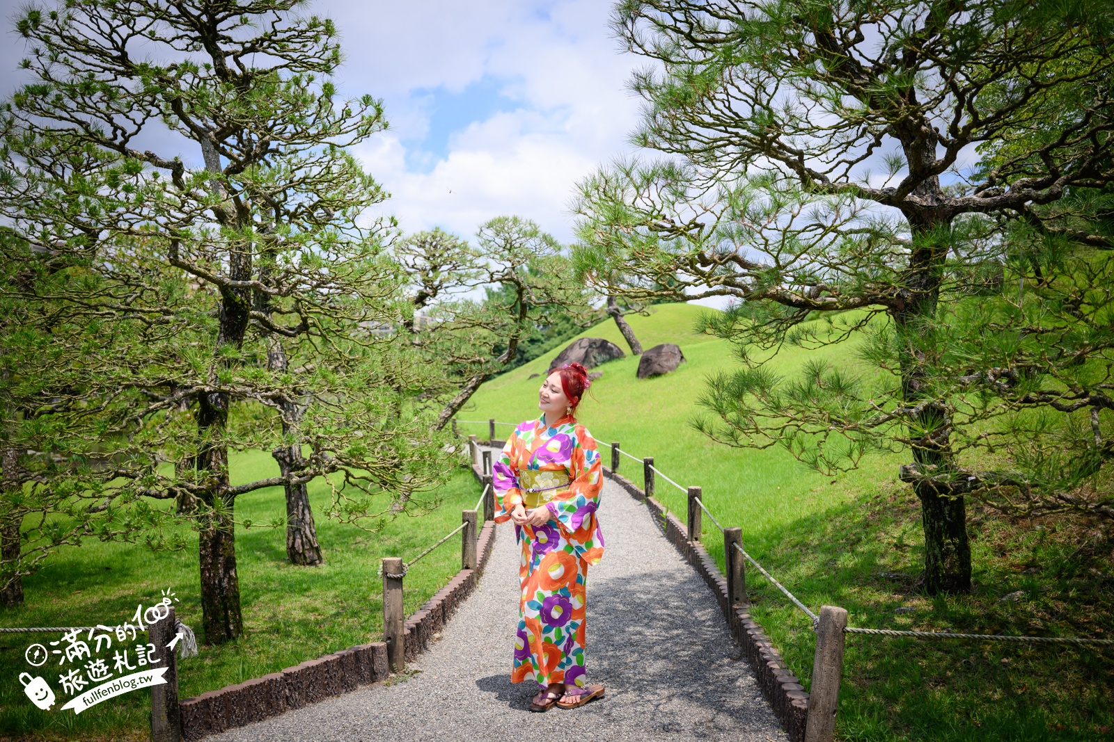 熊本【水前寺成趣園】最新玩樂＆交通攻略.熊本迷你版富士山.參拜出水神社，還能體驗和服逛商店街!