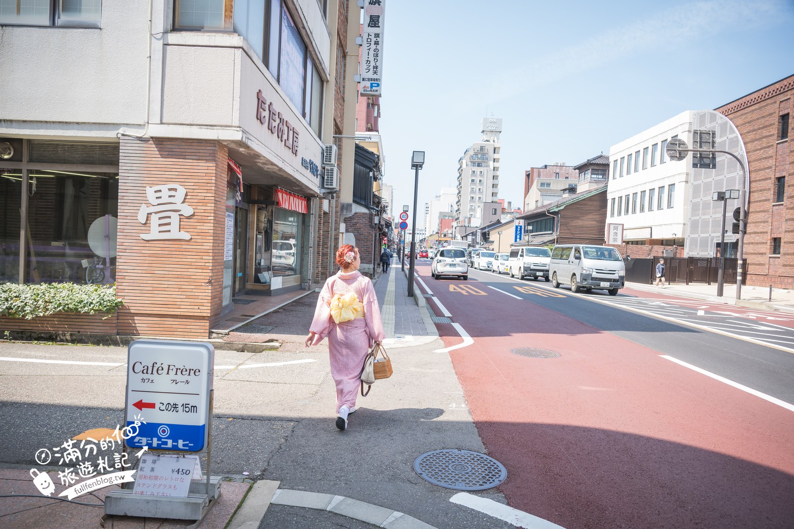 日本金澤【東茶屋街】和服散策必拍老街.紅燈籠石板路櫻花季.金箔霜淇淋超好拍!