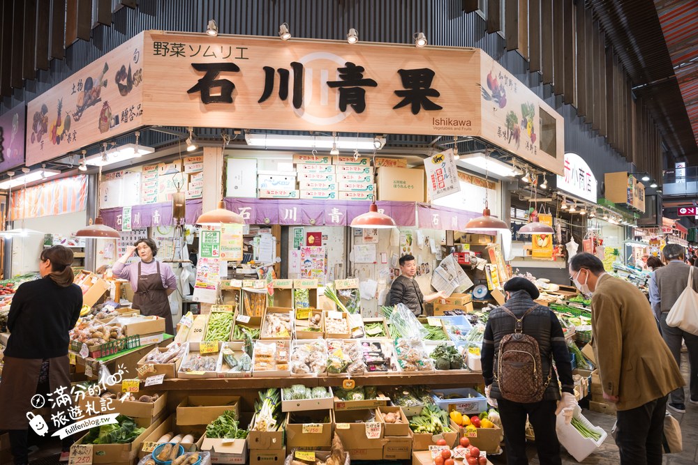 近江町市場｜生鮮攤位與邊走邊看
