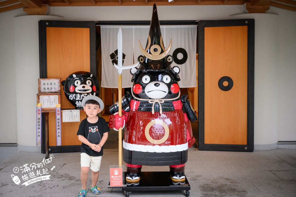 加藤神社|拜殿與熊本熊武將立牌 加藤神社|拜殿與熊本熊武將立牌