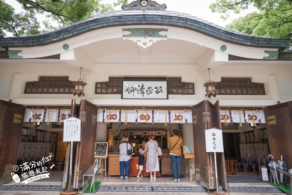 加藤神社|拜殿與熊本熊武將立牌 加藤神社|拜殿與熊本熊武將立牌