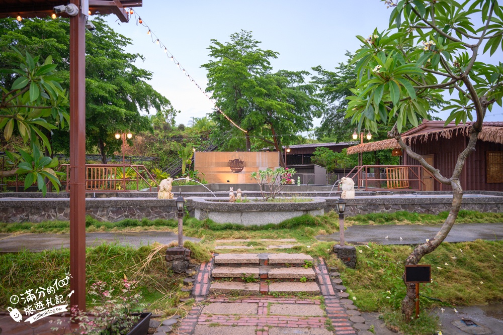 高雄景觀餐廳【峇露露休閒農場】沉浸式南洋渡假風.看飛機.賞夕陽.遠眺星空.約會喝茶宵夜首選!