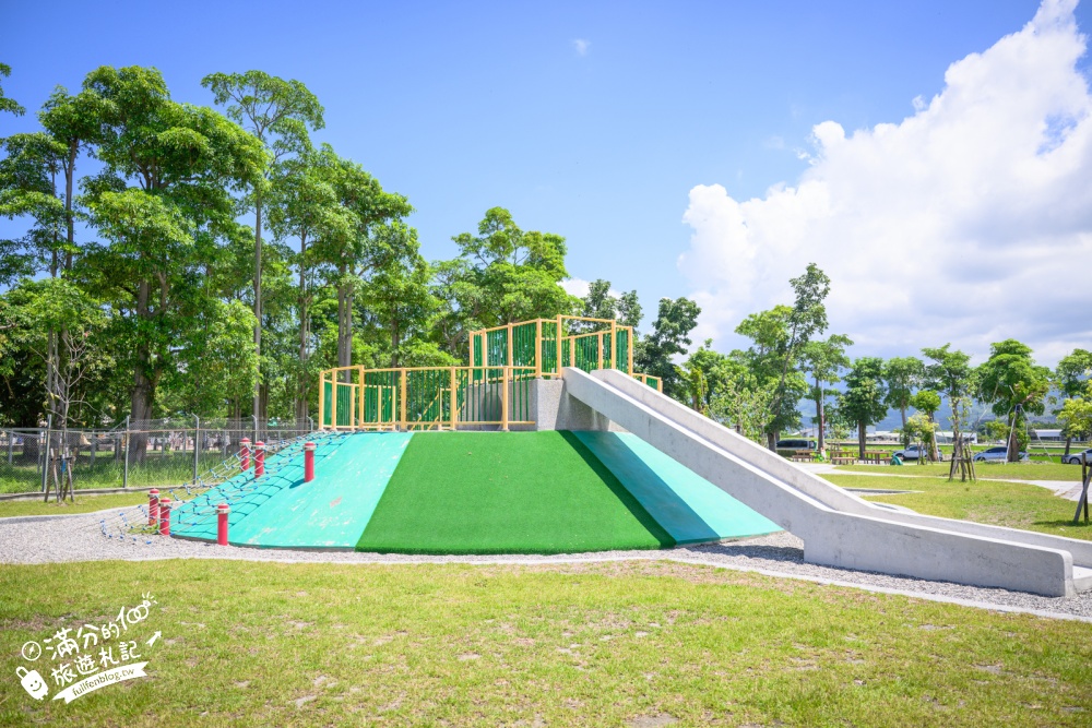 台東【鹿野花鹿米公園】鹿野免門票親子景點！繽紛童話魔法屋，玩共融遊戲場，順遊梅花鹿公園!