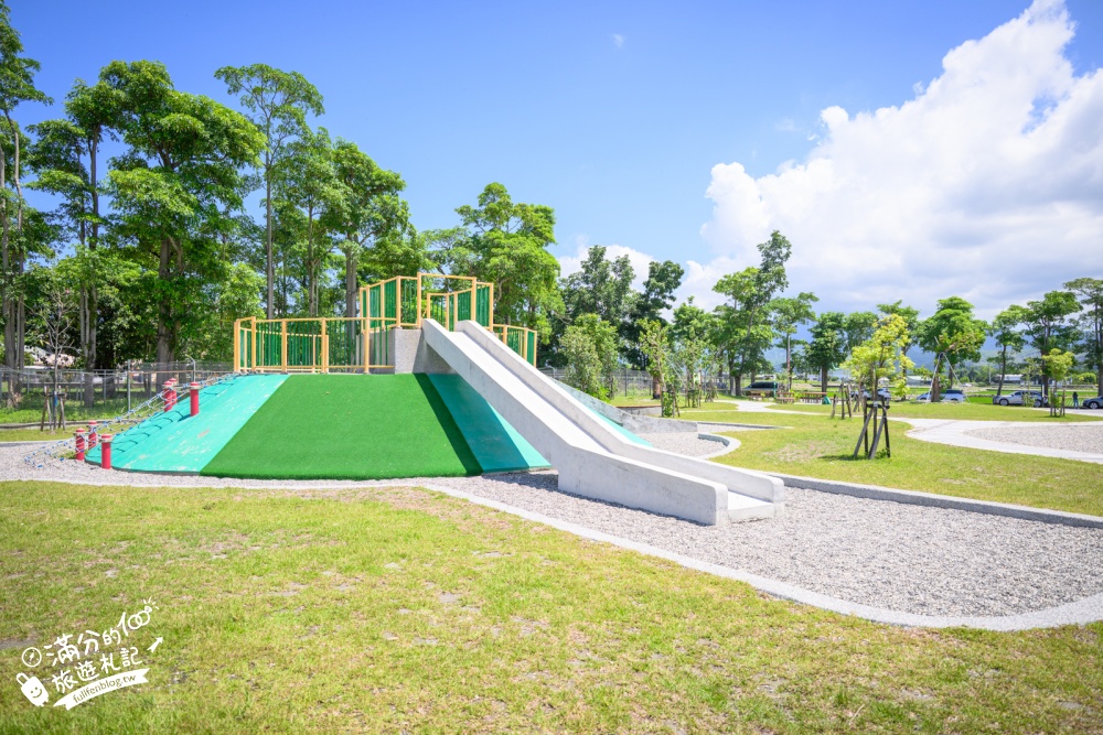 台東【鹿野花鹿米公園】鹿野免門票親子景點！繽紛童話魔法屋，玩共融遊戲場，順遊梅花鹿公園!