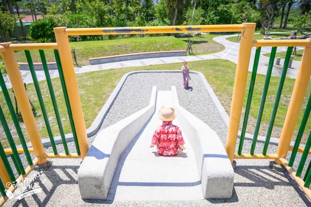 台東【鹿野花鹿米公園】鹿野免門票親子景點！繽紛童話魔法屋，玩共融遊戲場，順遊梅花鹿公園!