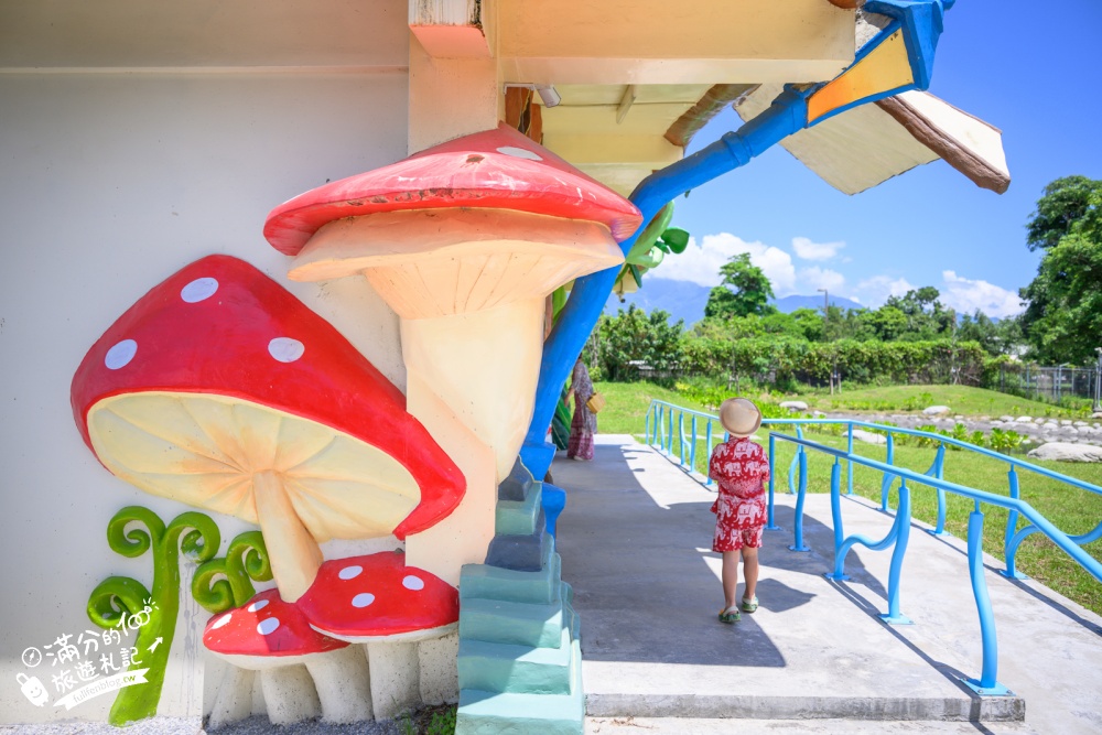 台東【鹿野花鹿米公園】鹿野免門票親子景點！繽紛童話魔法屋，玩共融遊戲場，順遊梅花鹿公園!