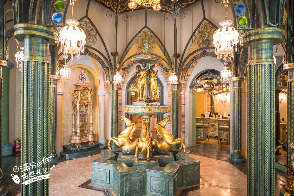 水上明月海景旅店｜七星潭水上明月海景渡假旅店｜宮廷城堡風大廳