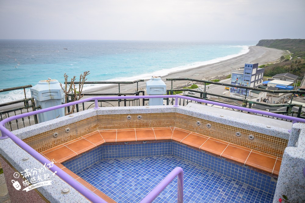 水上明月海景旅店｜七星潭水上明月海景渡假旅店｜頂樓高空水療SPA池與海景玻璃屋咖啡廳