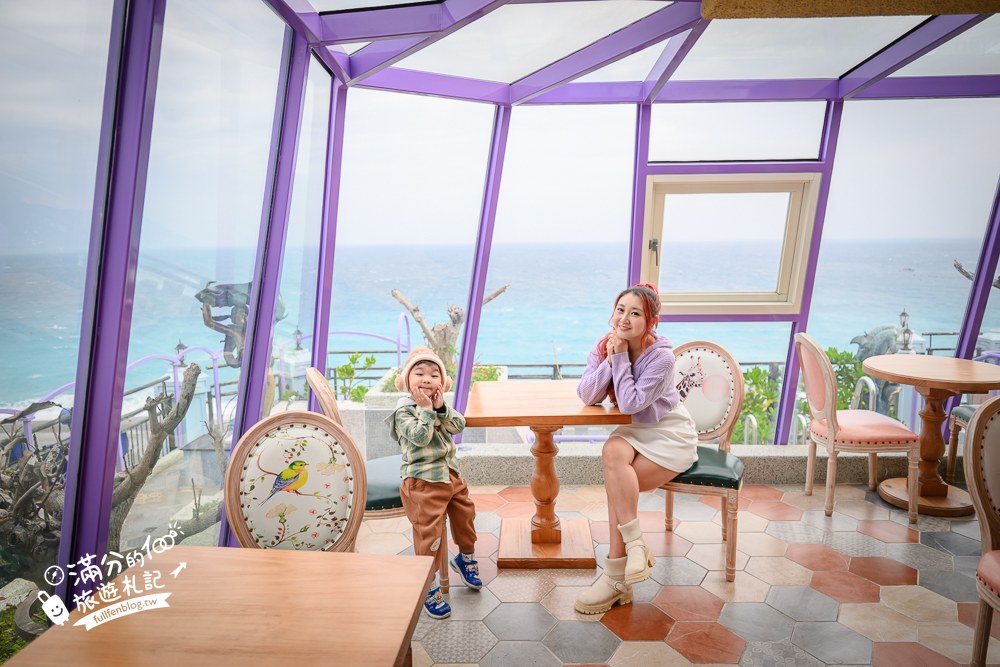 水上明月海景旅店｜七星潭水上明月海景渡假旅店｜頂樓高空水療SPA池與海景玻璃屋咖啡廳