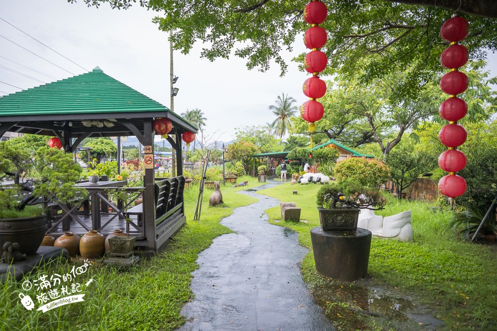 水月軒鮮蝦美食館|水月軒鮮蝦美食|庭園水池與拱橋 水月軒鮮蝦美食館|水月軒鮮蝦美食|庭園水池與拱橋