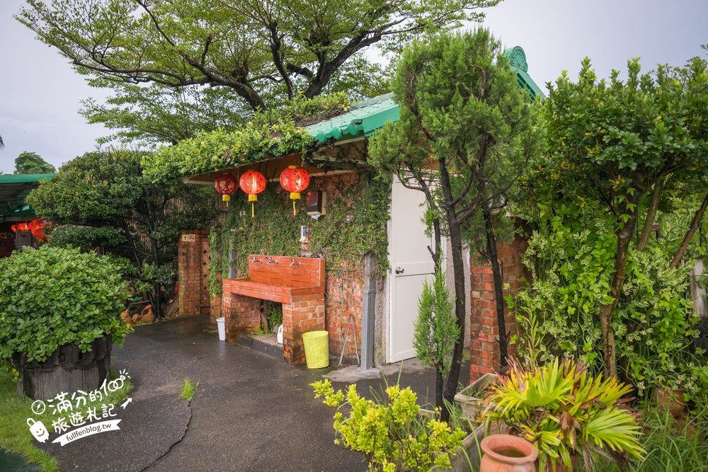 水月軒鮮蝦美食館|水月軒鮮蝦美食|庭園水池與拱橋 水月軒鮮蝦美食館|水月軒鮮蝦美食|庭園水池與拱橋