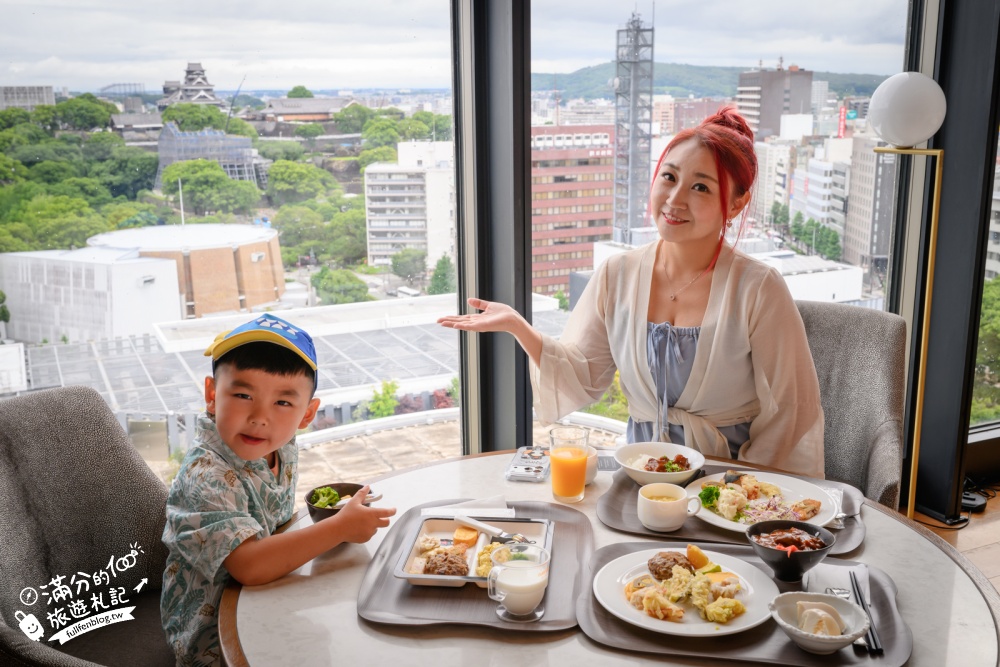 熊本住宿推薦【KOKO HOTEL Premier熊本】飯店就在櫻町熊本購物中心內，連結巴士總站，房間就能看熊本城!