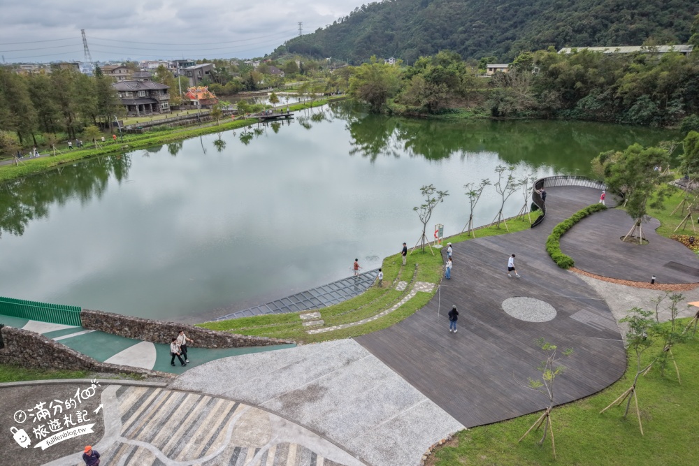 【宜蘭大湖風景區】封閉6年重新開放！免門票漫遊員山天鵝湖，湖岸步道賞山水倒影