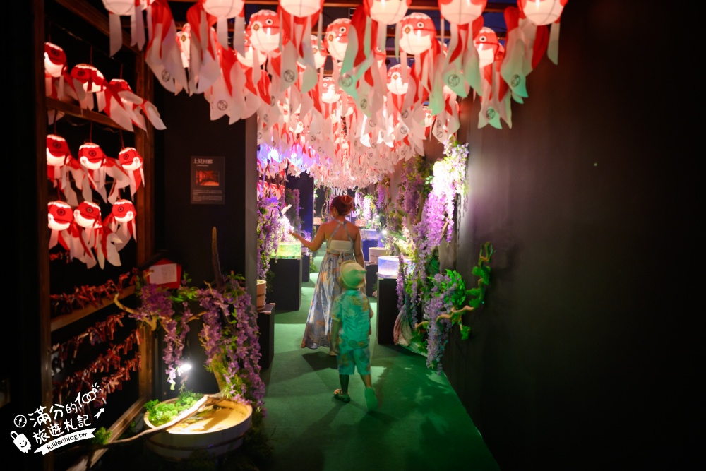 【2026沖繩金魚博物館】OKINAWA KINGYO MUSEUM，8大夢幻金魚藝術展區、門票交通資訊！ASHIBINAA Outlet室內景點