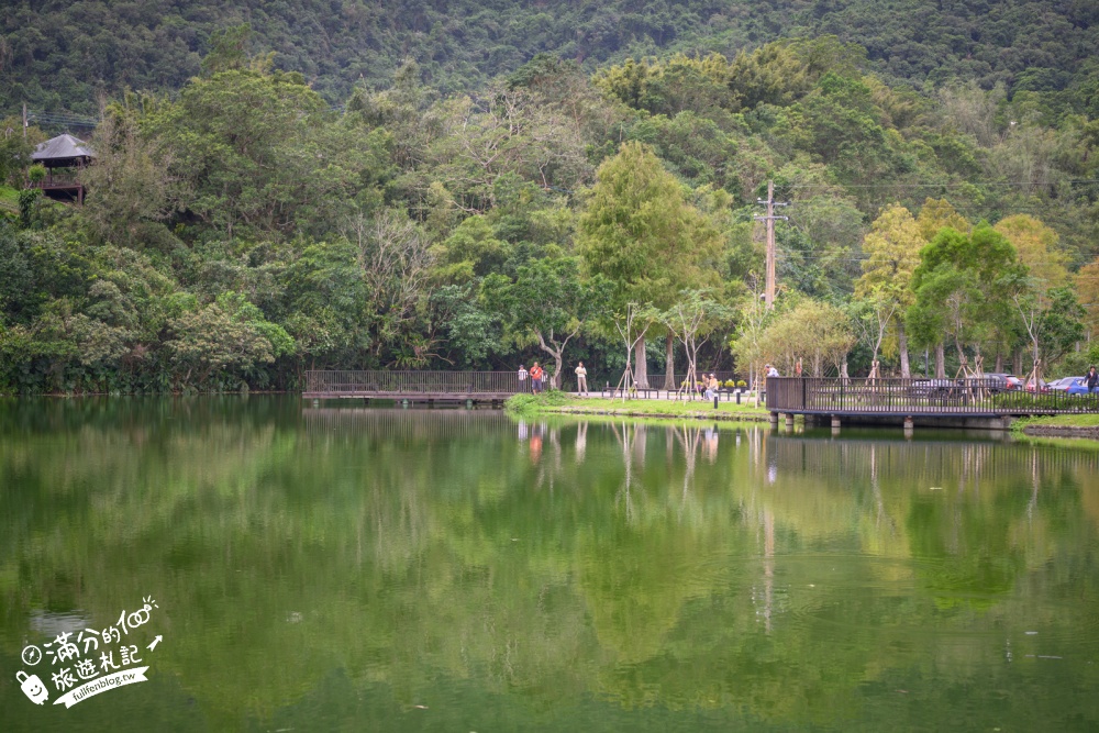 【宜蘭大湖風景區】封閉6年重新開放！免門票漫遊員山天鵝湖，湖岸步道賞山水倒影