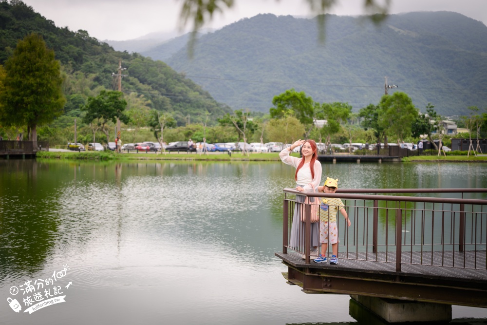 【宜蘭大湖風景區】封閉6年重新開放！免門票漫遊員山天鵝湖，湖岸步道賞山水倒影
