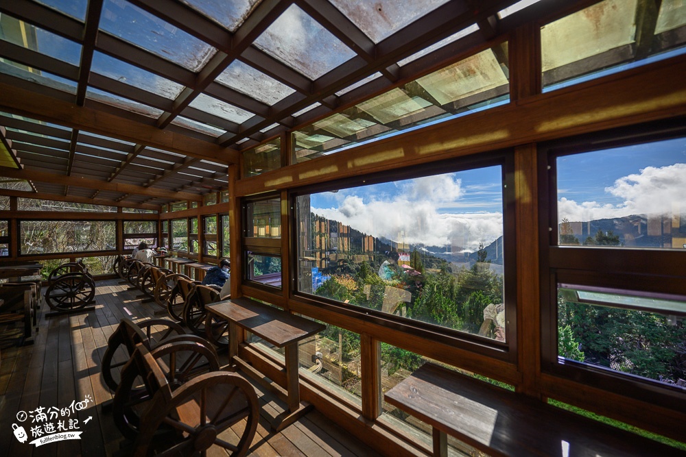 宜蘭太平山雲海咖啡館|群山環繞的森林玻璃屋,喝咖啡.吃鬆餅.看雲海.拍貓頭鷹~海拔2000公尺的約會秘境!