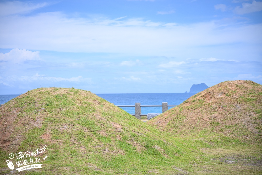 【翡翠灣海水浴場】2024新北最新萬里抹茶小山丘,望海玩沙看基隆嶼,還能玩拍古錐抹茶山丘超療癒!