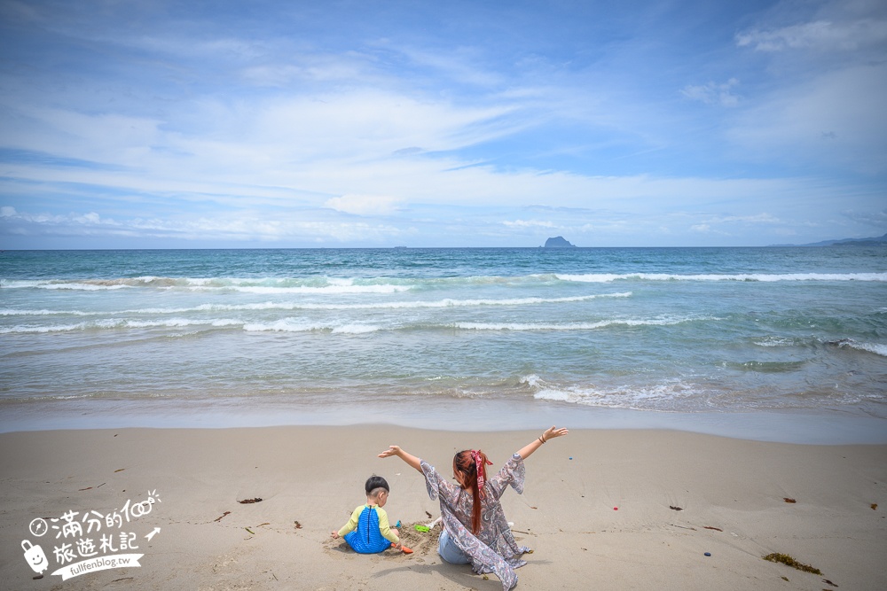 【翡翠灣海水浴場】2024新北最新萬里抹茶小山丘,望海玩沙看基隆嶼,還能玩拍古錐抹茶山丘超療癒!