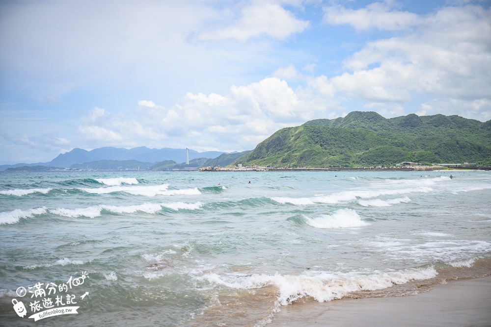 【翡翠灣海水浴場】2024新北最新萬里抹茶小山丘,望海玩沙看基隆嶼,還能玩拍古錐抹茶山丘超療癒!
