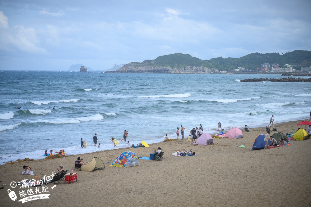 北海岸玩水秘境【中角灣國際衝浪基地】金山看海親子玩水景點,免門票有盥洗淋浴空間好讚!