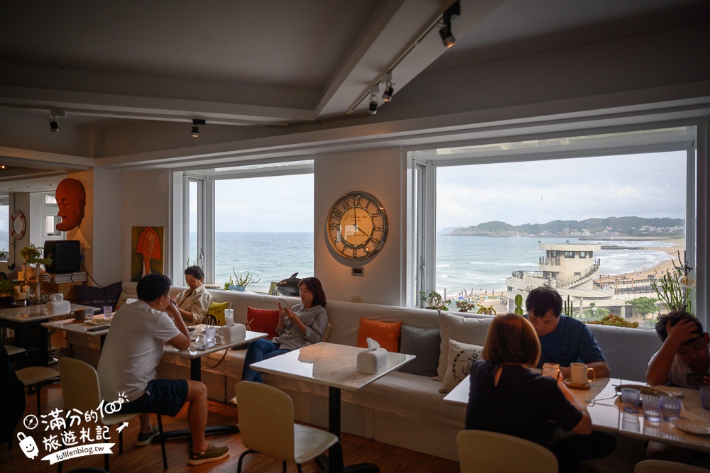 金山景觀餐廳【海上日出海洋咖啡】中角灣衝浪基地秘境玻璃屋,下午茶看海景超愜意!