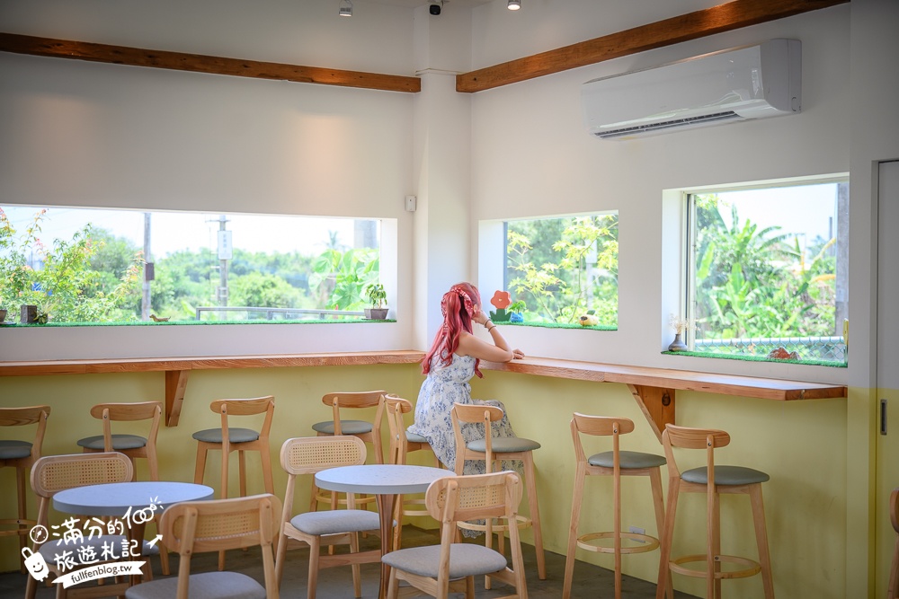 宜蘭新景點【甜島冰菓】火車第一排的特色冰店,與火豚一起呷冰看飛車,呷燒吹冷氣!