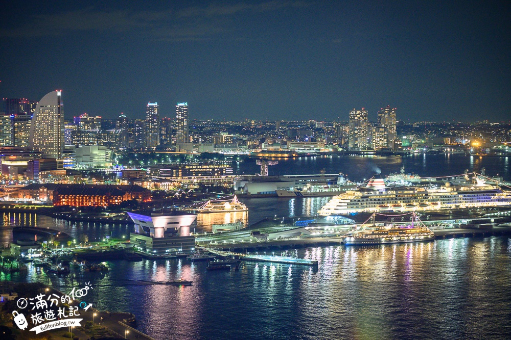 【橫濱海洋塔】橫濱必玩地標塔樓.360度飽覽橫濱城市港景風光,還能看富士山.橫濱最強百萬夜景!