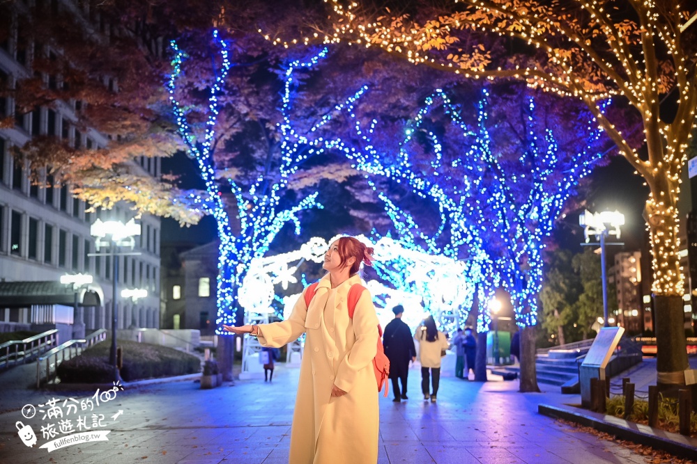 2022日本大阪聖誕節|大阪光之饗宴文藝復興,御堂筋彩燈節,璀璨街景好夢幻!