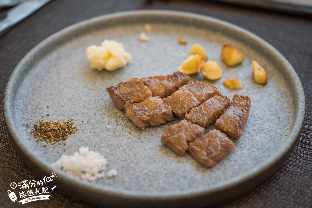 宜蘭無菜單鐵板燒【明水然·樂宜蘭礁溪店】最新田邊玻璃屋,1600元就能吃日本A5和牛和龍蝦三吃超狂!
