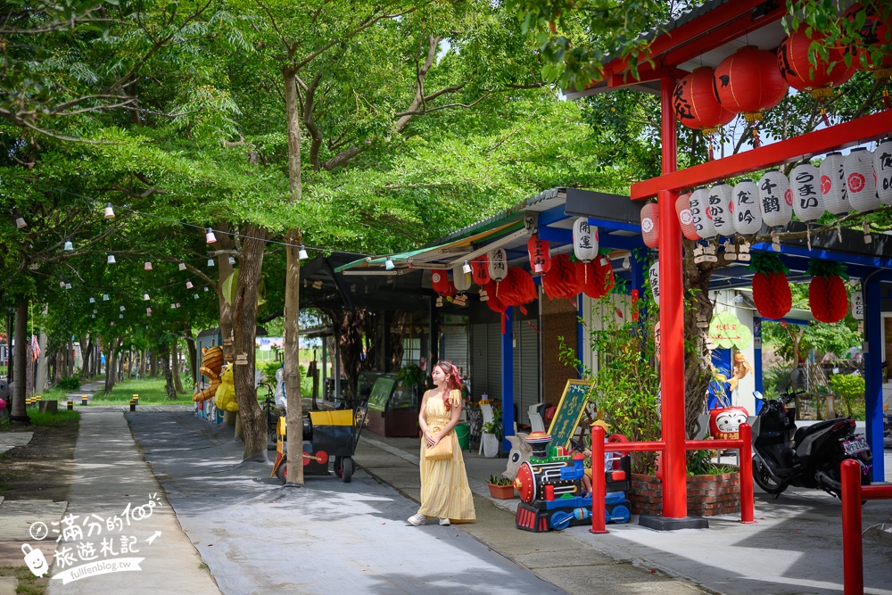 嘉義新景點【海賊庄休閒農場】金色稻穗上的巨型磁磚壁畫,新港小鎮出現義大利威尼斯啦