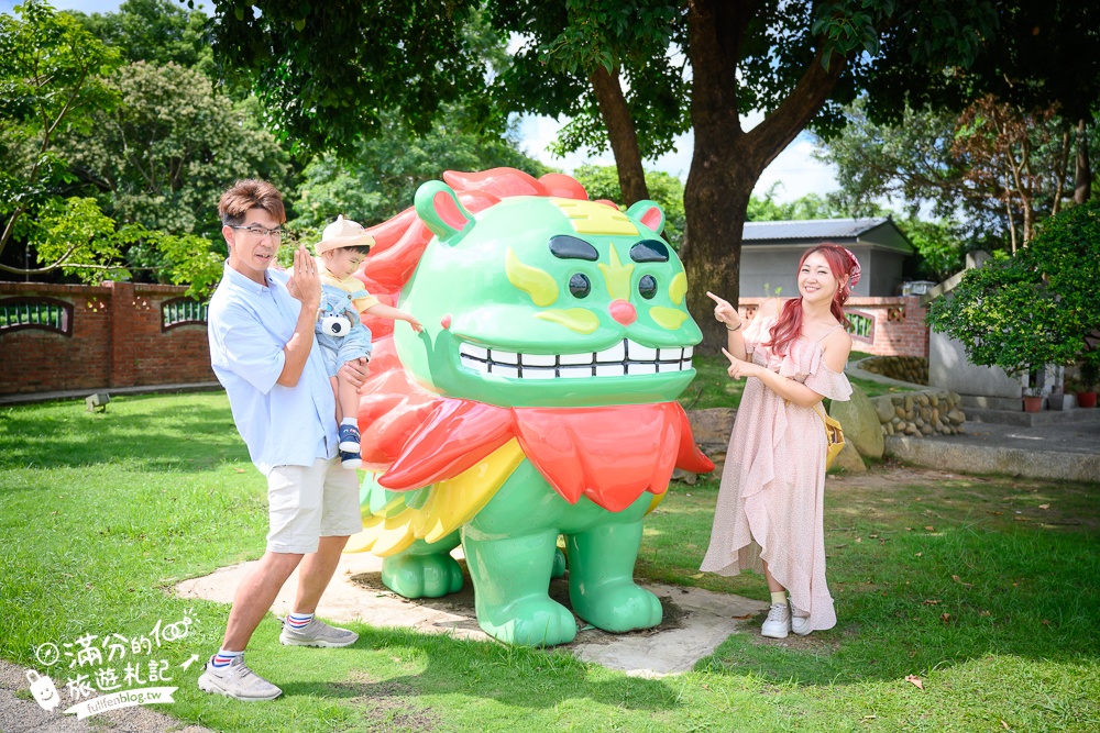 新竹【湖口好客文創園區】免門票親子景點.古玩遊樂.趣味DIY,穿傳統古禮服~走訪復古紅磚老街!
