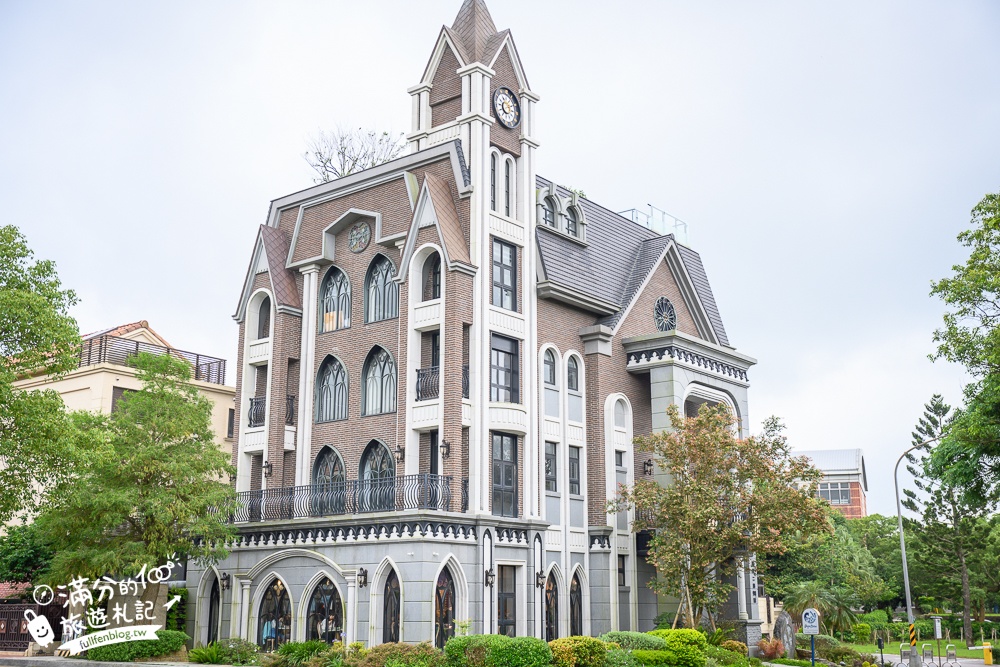 桃園【邸家咖啡】龍潭最美城堡餐廳.渴望村裡的歐風城堡,秒飛歐洲還能在紫藤花境裡下午茶!