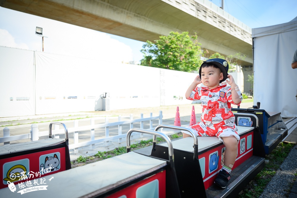 台中新景點【自強號運轉所】在歷史鐵道上搭火車,大人小孩都能玩,地點就在臺中驛鐵道文化園區!