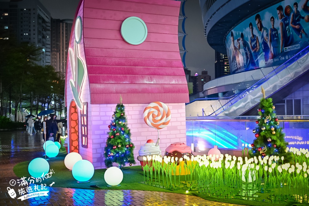 高雄景點|漢神巨蛋購物廣場(免門票)最新童話村~蘑菇森林.花瀑鞦韆好夢幻!