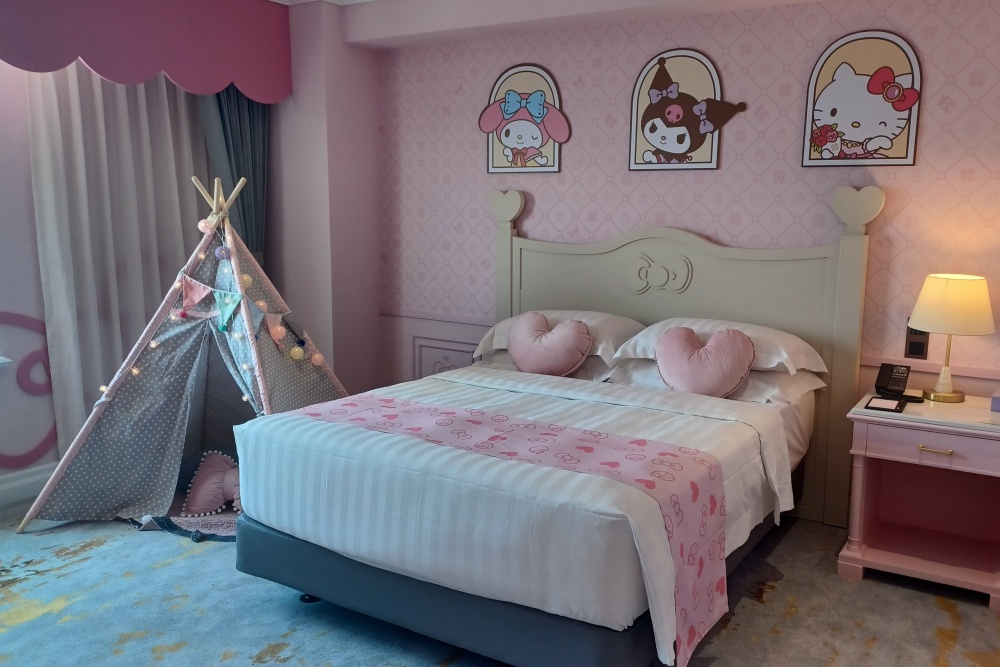 高雄漢來大飯店三麗鷗主題房開箱！超療癒18間夢幻房型～和Hello Kitty一起入睡!