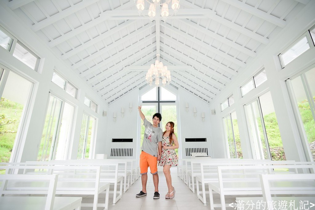 台南玉丼景點》隱田山房 唯美的白色教堂 情人約會 婚紗拍攝場景~貼近大自然。俯瞰廣闊的森林圈